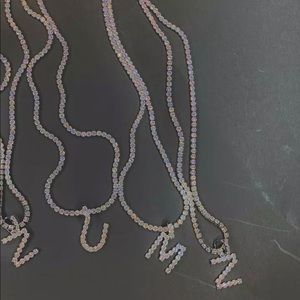 Letter pendant necklace